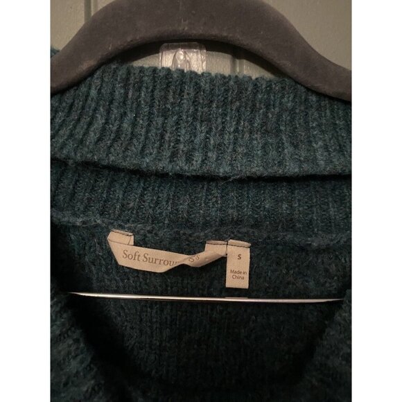 Soft Surroundings Women’s Sweater Size S  Bell Sleeve Wool Blend Mock Neck Top - Picture 6 of 10